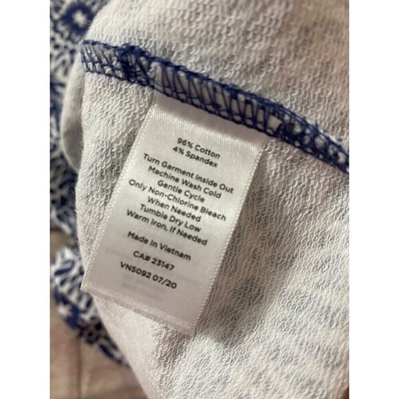 T By Talbots Women's Blue Printed A Line Soft Cotton Dress - SP - Picture 8 of 12